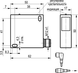 Габариты ODG IC48A5-43P-R5-LZS4